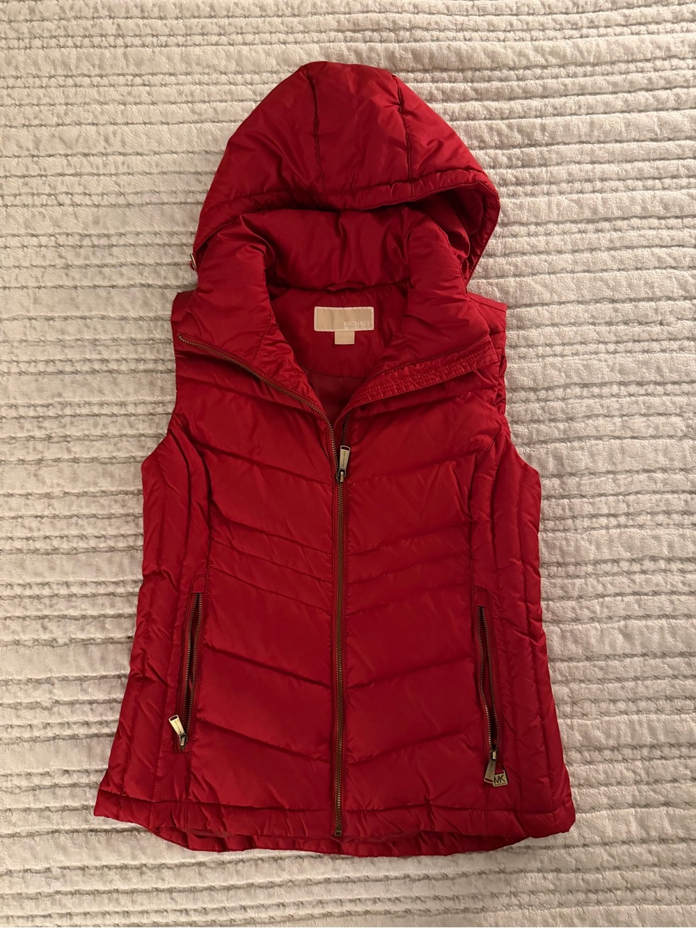 MIchael Kors Hooded Down-Insulated Quilted Puffer Vest